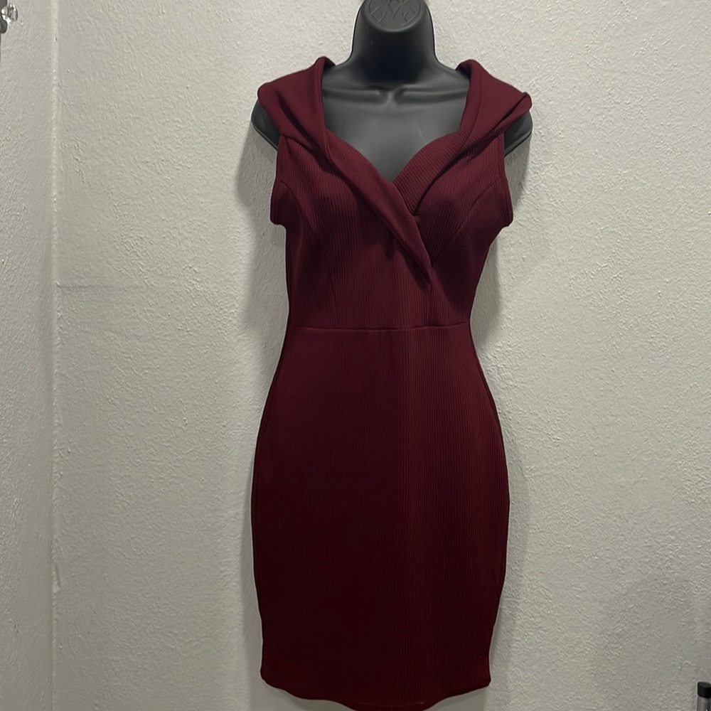 Fashion Nova Dress Maroon